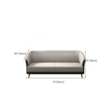 Beige Leather Sofa Seating Group with Arms and Legs Image - 17