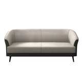 Beige Leather Sofa Seating Group with Arms and Legs Image - 7