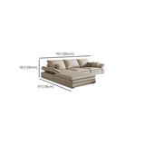 Beige Scratch Resistant Tech Cloth L-Shape Sectional Image - 13