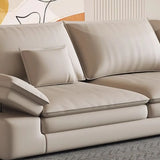 Beige Scratch Resistant Tech Cloth L-Shape Sectional Image - 6