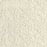 Beige Sherpa Fabric Curved Back Accent Chair with Arms Image - 6