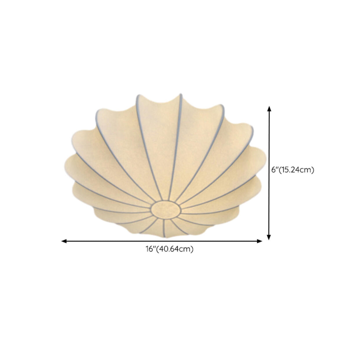 Beige Silk Flower Semi-Flush Mount Light Living Room 