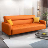 Beige Stain Resistant Anti Cat Scratch Leather Sleeper Image - 3