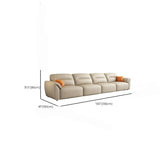 Beige Tear Resistant Genuine Leather Extra Long Sleeper Image - 10