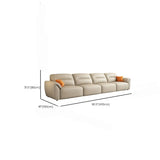 Beige Tear Resistant Genuine Leather Extra Long Sleeper Image - 12