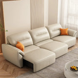 Beige Tear Resistant Genuine Leather Extra Long Sleeper Image - 4
