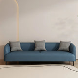 Beige Water Resistant Leather Loveseat with Pillow Image - 5
