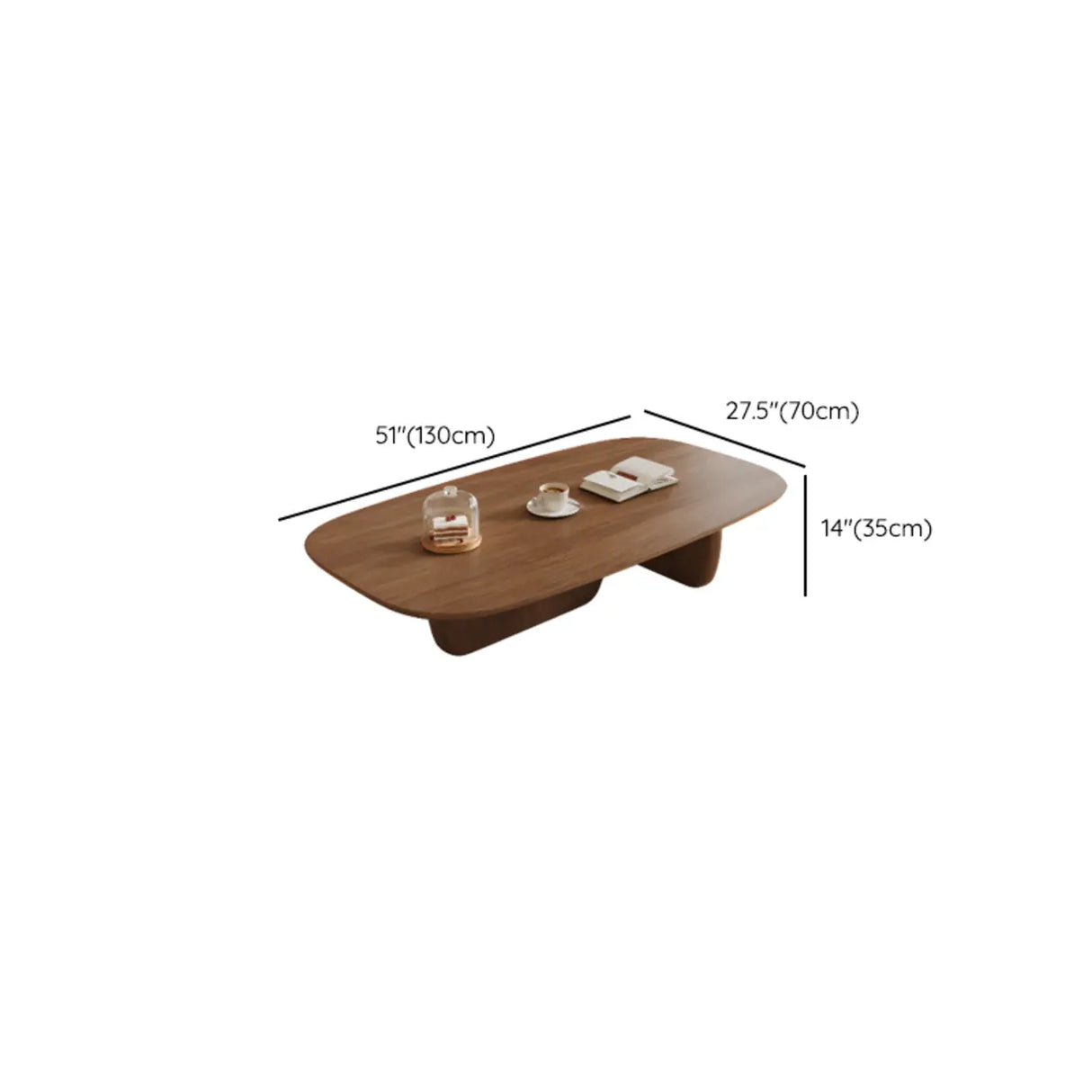Beige Wood Rectangular Nesting Coffee Table with Drawer Image - 21