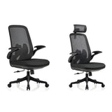 Black Adjustable Arms Ergonomic Mesh Office Chairs Image - 10