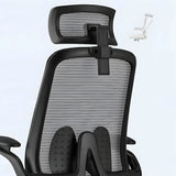 Black Adjustable Arms Ergonomic Mesh Office Chairs Image - 12