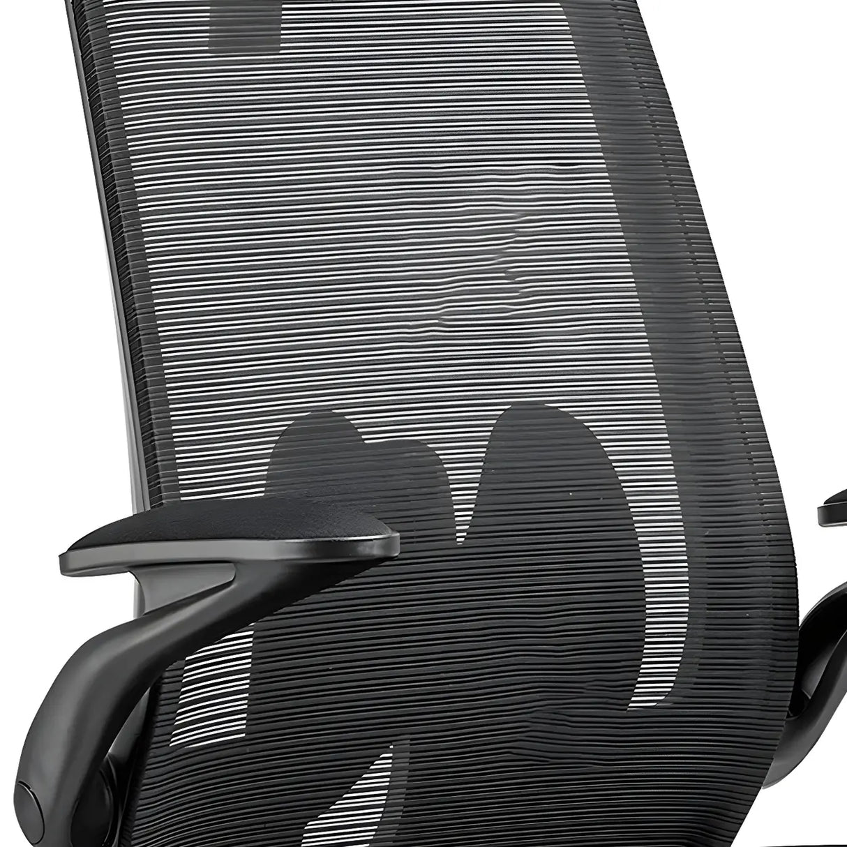 Black Adjustable Arms Ergonomic Mesh Office Chairs Image - 13