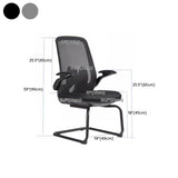 Black Adjustable Arms Ergonomic Mesh Office Chairs Image - 16