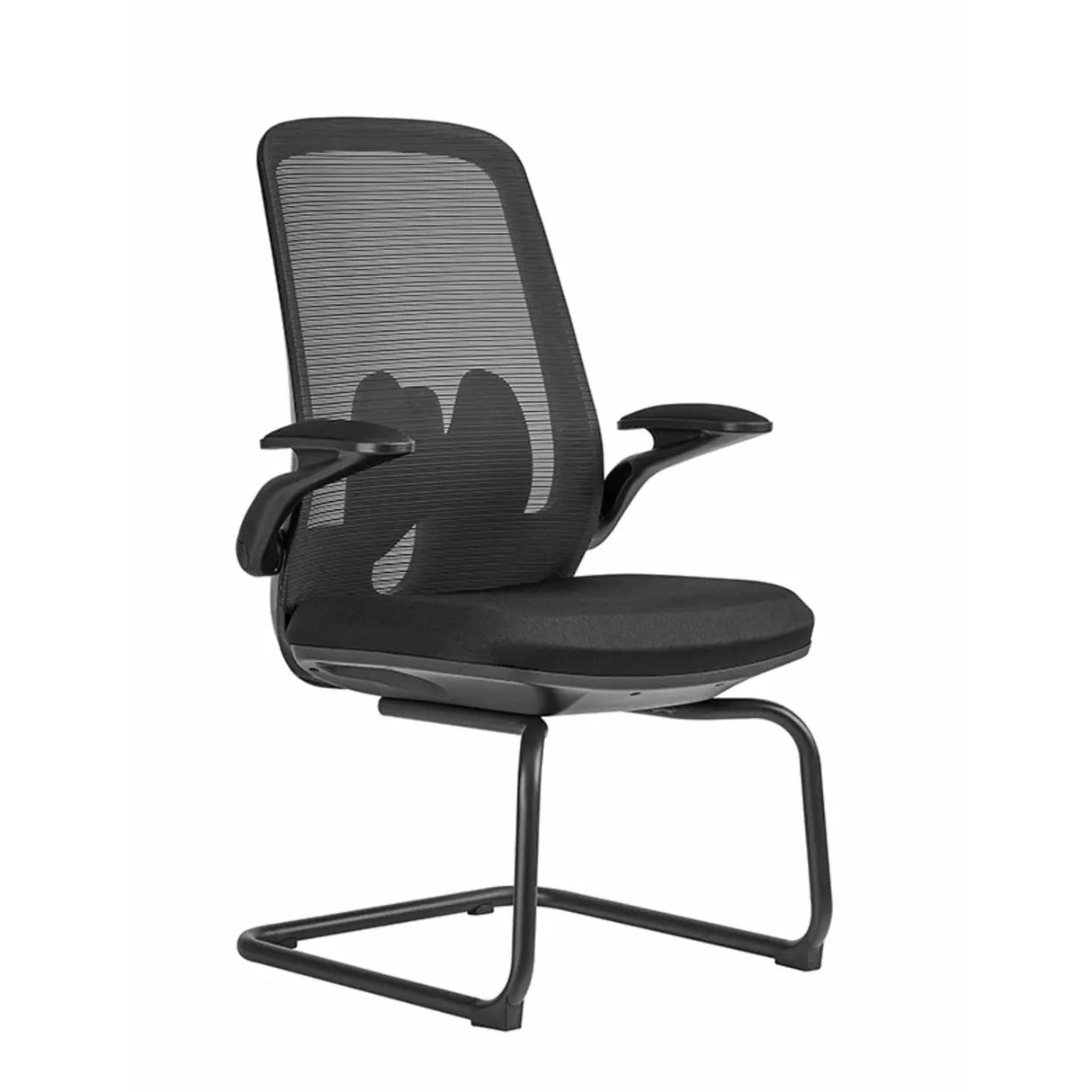 Black Adjustable Arms Ergonomic Mesh Office Chairs Image - 4