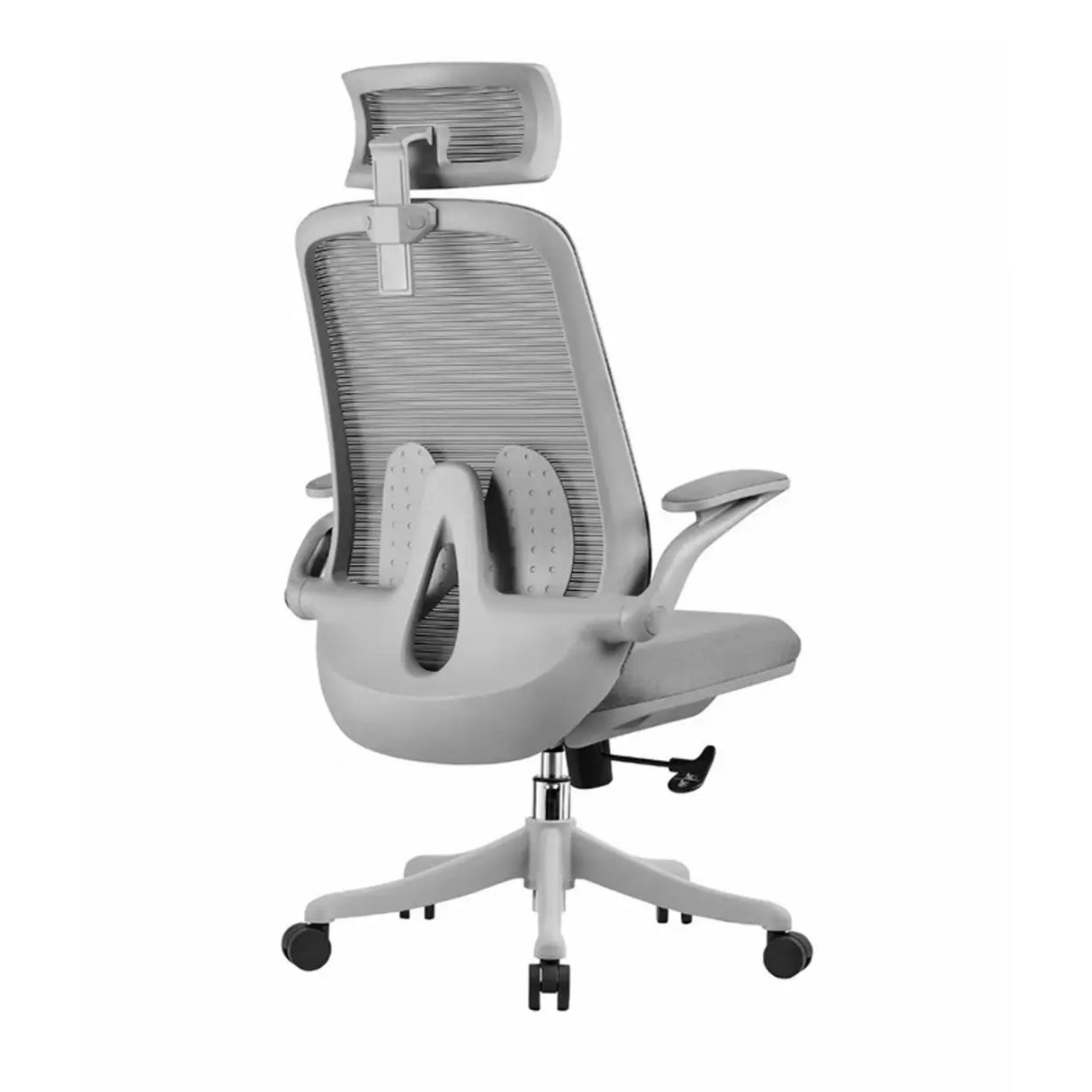 Black Adjustable Arms Ergonomic Mesh Office Chairs Image - 5