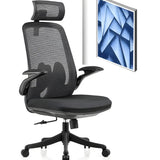 Black Adjustable Arms Ergonomic Mesh Office Chairs Image - 6