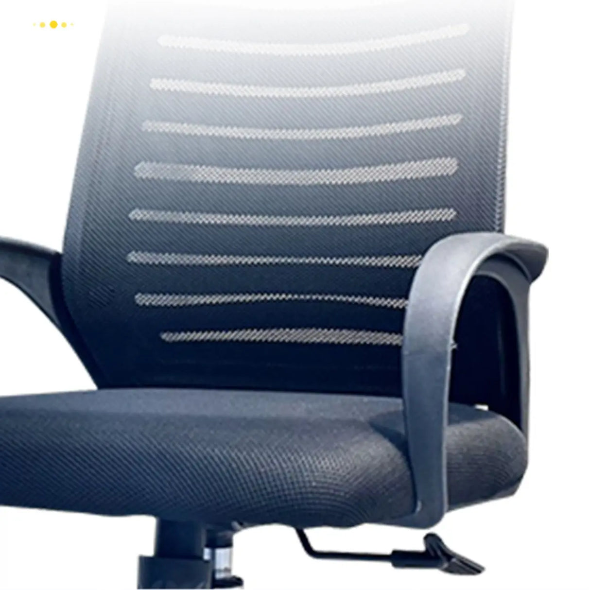 Black Adjustable Comfort Ergonomic Mesh Office Chair Image - 10