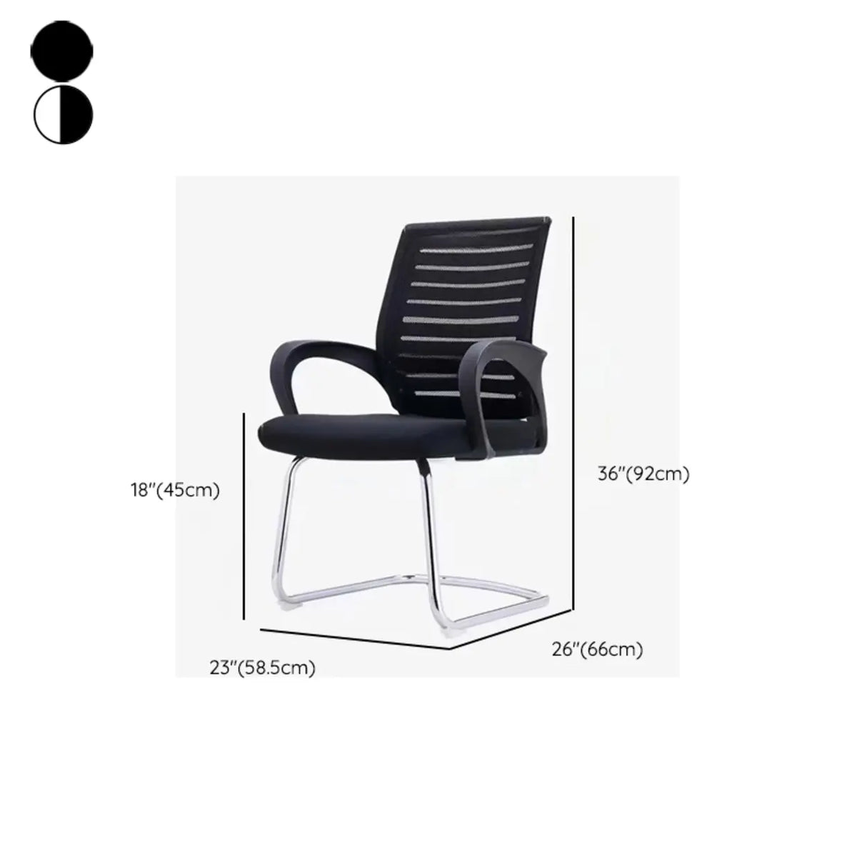 Black Adjustable Comfort Ergonomic Mesh Office Chair Image - 14