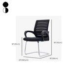 Black Adjustable Comfort Ergonomic Mesh Office Chair Image - 14