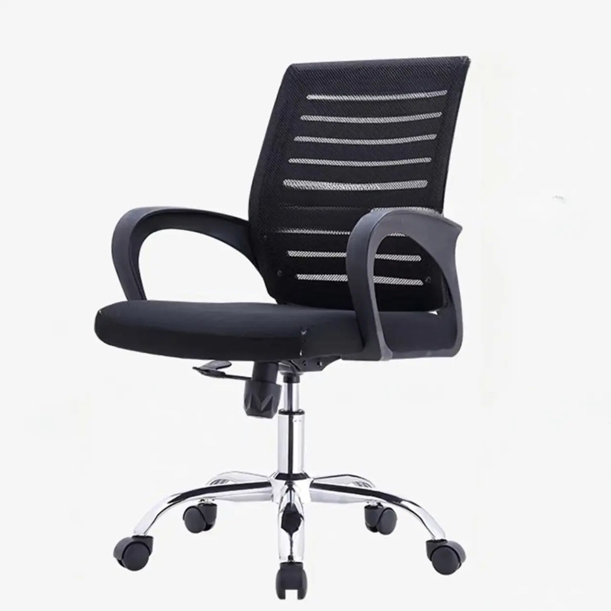 Black Adjustable Comfort Ergonomic Mesh Office Chair Image - 5