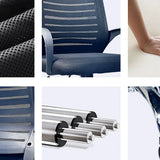 Black Adjustable Comfort Ergonomic Mesh Office Chair Image - 8