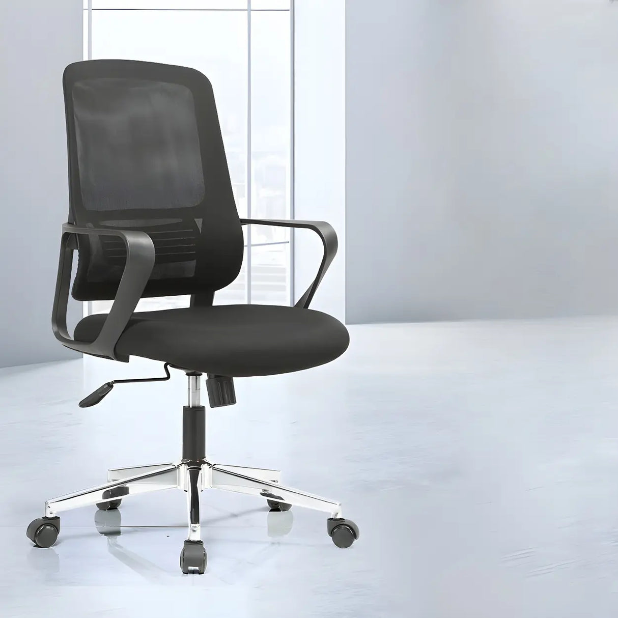 Black Adjustable Comfort Modern Mesh Ergonomic Office Chair Image - 2