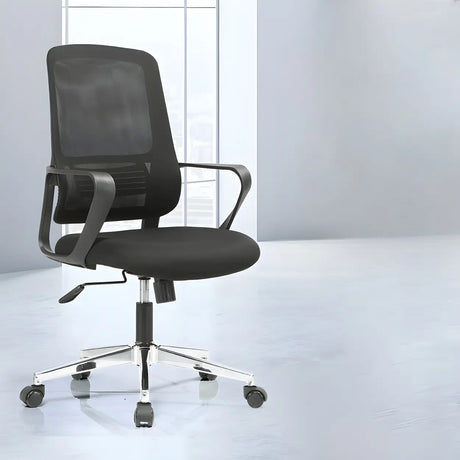 Black Adjustable Comfort Modern Mesh Ergonomic Office Chair Image - 2
