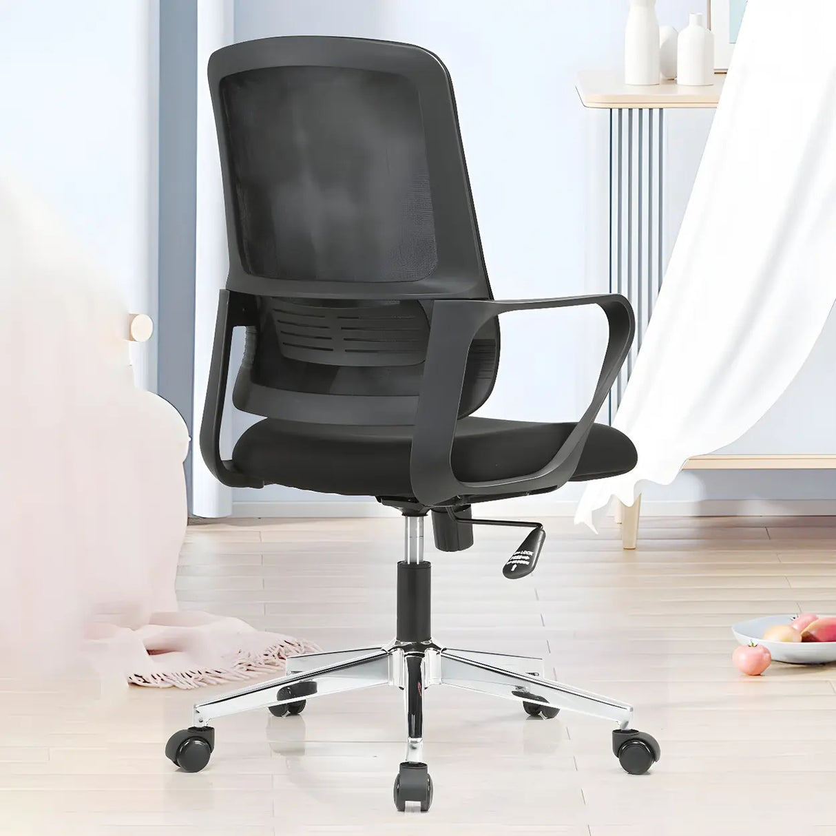 Black Adjustable Comfort Modern Mesh Ergonomic Office Chair Image - 4