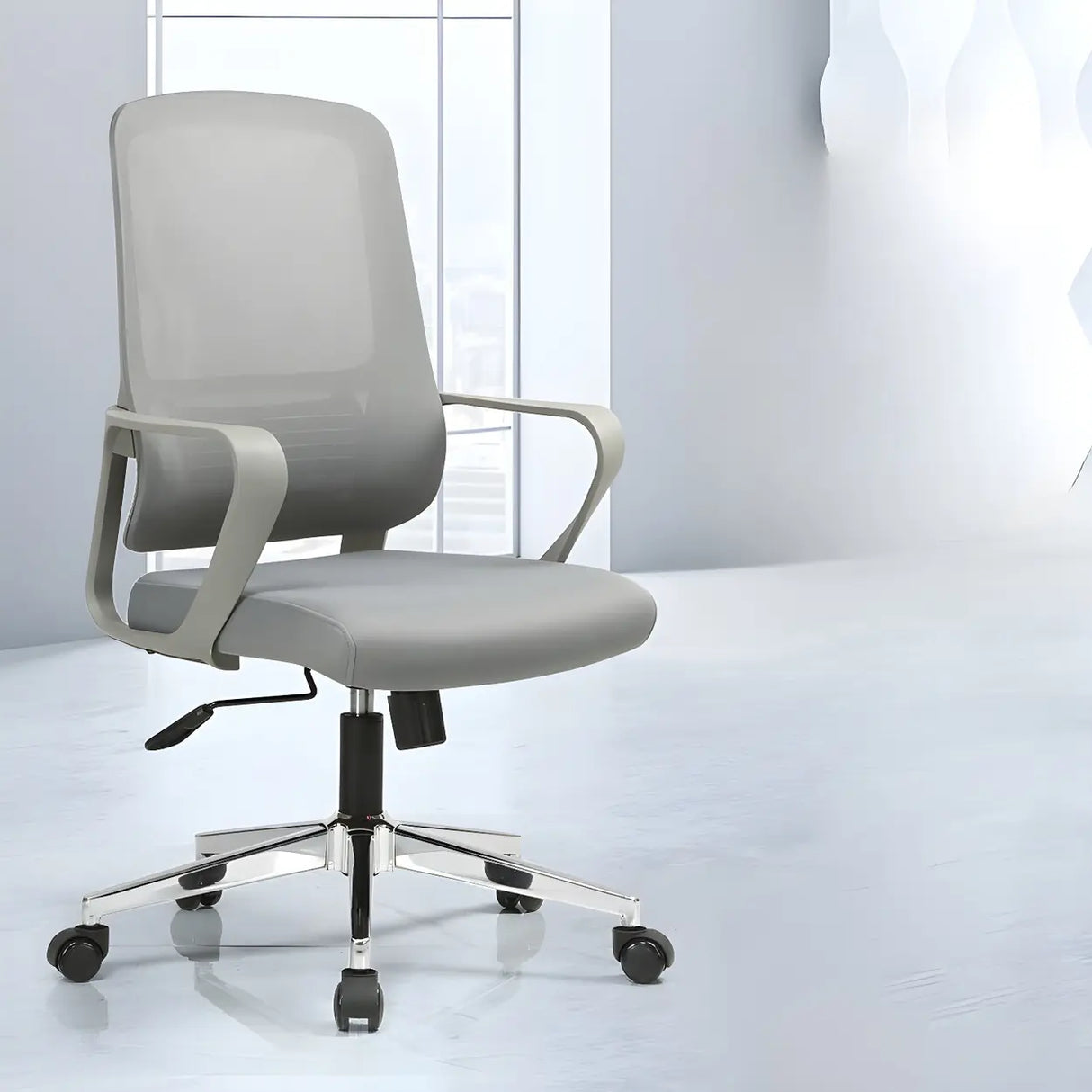 Black Adjustable Comfort Modern Mesh Ergonomic Office Chair Image - 5