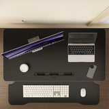 Black Adjustable Foldable Timber Computer Desk Image - 6