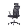 Black Adjustable Mesh Ergonomic Office Chair with Casters Image - 10