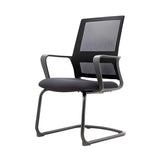 Black Adjustable Mesh Ergonomic Office Chair with Casters Image - 2