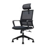 Black Adjustable Mesh Ergonomic Office Chair with Casters Image - 5