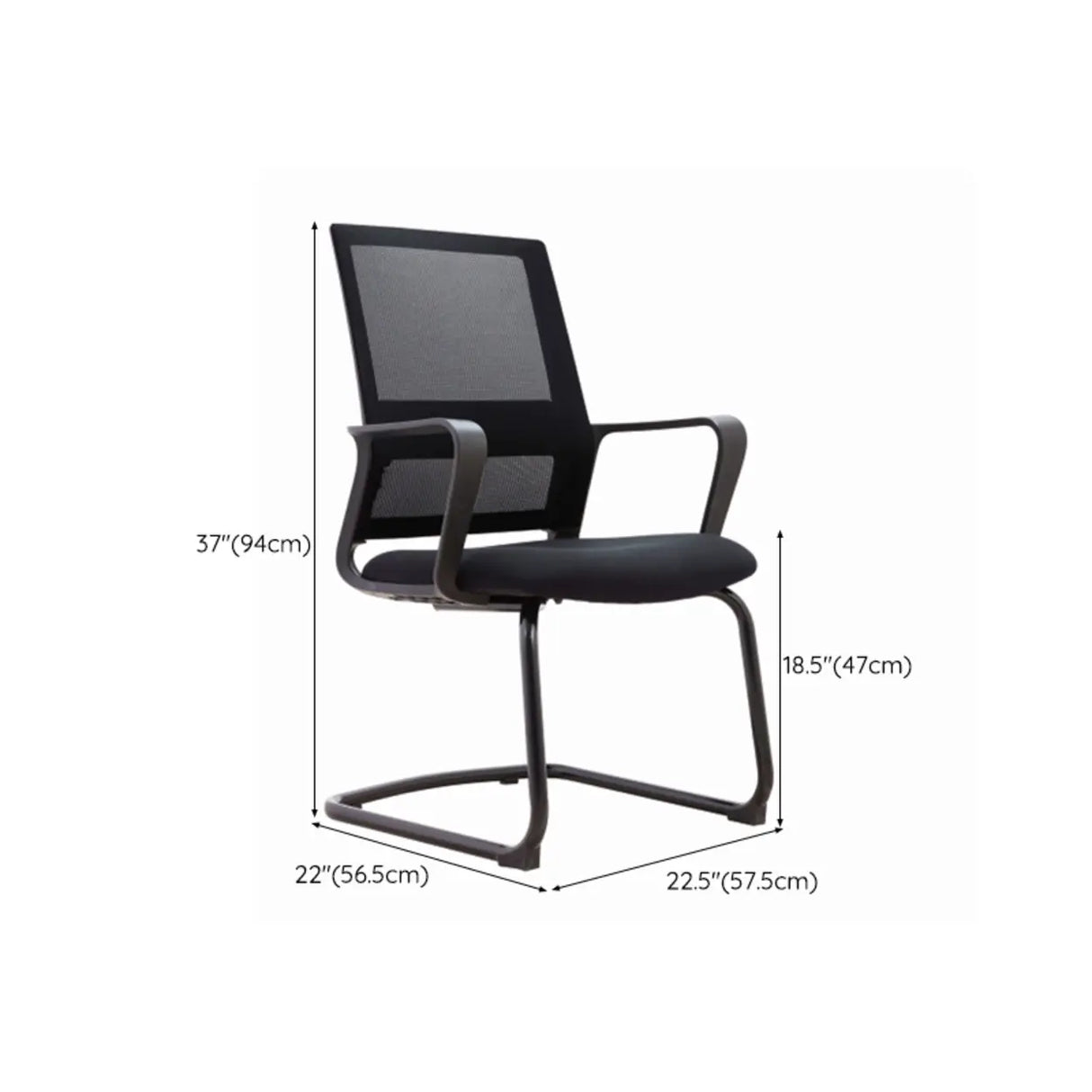 Black Adjustable Task Modern Ergonomic Mesh Office Chair Image - 11