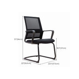 Black Adjustable Task Modern Ergonomic Mesh Office Chair Image - 11