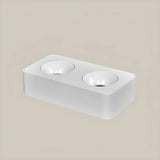Black Aluminum Rectangle LED Flush Mount Ceiling Light Image - 15