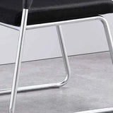 Black Armless Modern Ergonomic Mesh Office Chairs Image - 12