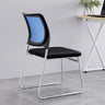 Black Armless Modern Ergonomic Mesh Office Chairs Image - 3
