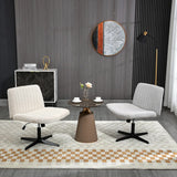 Black Base Comfort Rotating Fabric Studio Office Chair Image - 1
