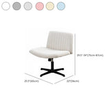 Black Base Comfort Rotating Fabric Studio Office Chair #size