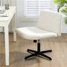 Black Base Comfort Rotating Fabric Studio Office Chair Image - 2