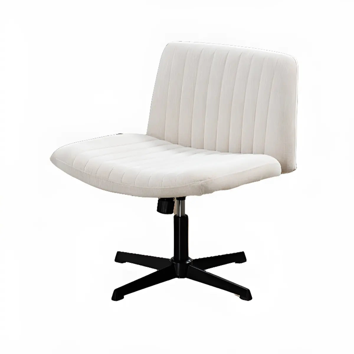 Black Base Comfort Rotating Fabric Studio Office Chair Image - 8