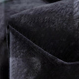 Black Chenille Square Arm Concealed Support Sofa Image - 10