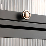 Black Closed Back Wood Vertical Organizer Bookcase Image - 36