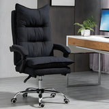 Black Comfort Ergonomic High-Back Fabric Office Chair Image - 1