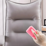 Black Comfort Ergonomic High-Back Fabric Office Chair Image - 10