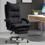 Black Comfort Ergonomic High-Back Fabric Office Chair Image - 5