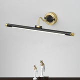 Black  Cylinder Modern Wall-Mounted Vanity Lights Image - 1