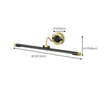 Black  Cylinder Modern Wall-Mounted Vanity Lights Image - 12