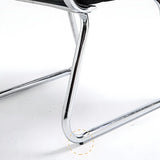 Black Ergonomic Design Modern Mesh Sled Base Office Chair Image - 14