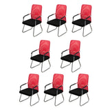 Black Ergonomic Design Modern Mesh Sled Base Office Chair Image - 37